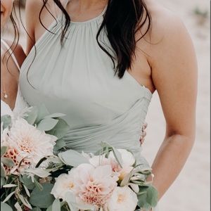 Bridesmaids dress sage green 6